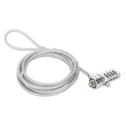 MANHATTAN - Candado de Seguridad Manhattan Antirrobo para Laptop con Ranura K-slot Combinación 4 Dígitos