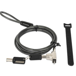 MANHATTAN - Candado Laptop MANHATTAN Nano llave 1.8mts gris