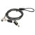 MANHATTAN - Candado Laptop MANHATTAN Nano llave 1.8mts gris