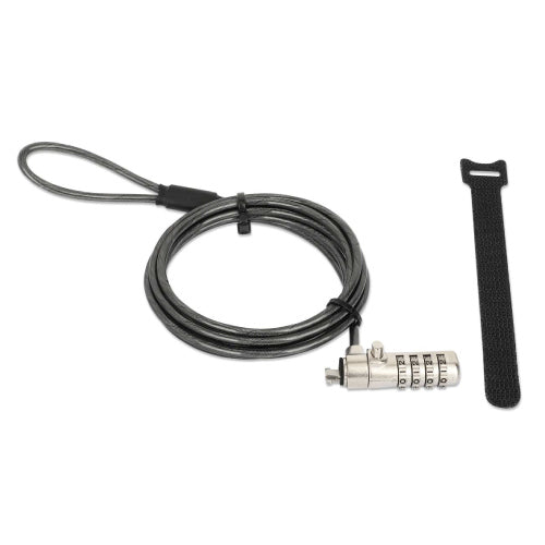 MANHATTAN - Candado Manhattan Laptop Nano combinacion 1.8mts gris