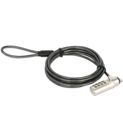 MANHATTAN - Candado Manhattan Laptop Nano combinacion 1.8mts gris