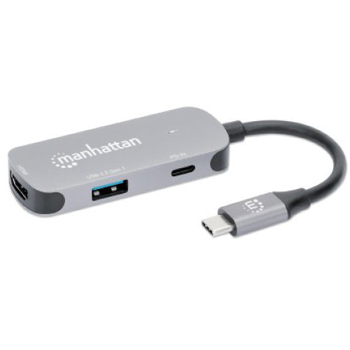 MANHATTAN - Docking Manhattan USB-C  3 Ptos HDMI 4K@60Hz USB-C