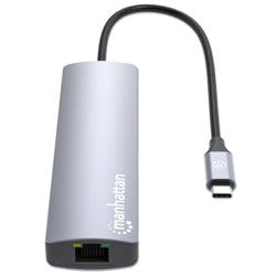 MANHATTAN - Estacion Docking Manhattan USB-C con lector de tarjetas