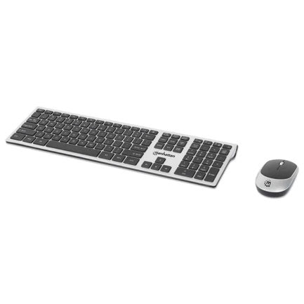 MANHATTAN - Teclado y Mouse Manhattan Optico Inalambrico 2.4G Negro combo