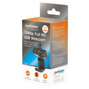 MANHATTAN - Camara Web Manhattan Full HD USB Rotacion 360 Negra
