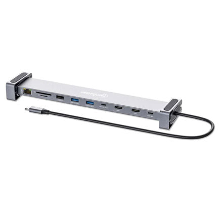 MANHATTAN - Docking USB-C Manhattan 10 ptos con MST 2xHDMI 3xUSB-A USB-C USB-C PD RJ45 SD-micro SD