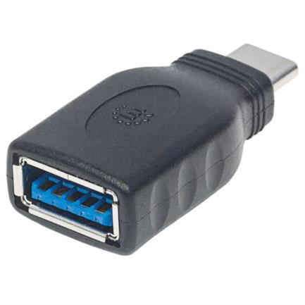 MANHATTAN - Adaptador Manhattan USB-C 3.1 Gen 1 Super Velocidad CM/AH 5 Gbps Color Negro