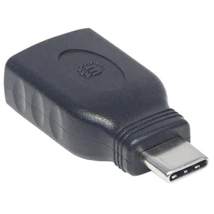 MANHATTAN - Adaptador Manhattan USB-C 3.1 Gen 1 Super Velocidad CM/AH 5 Gbps Color Negro