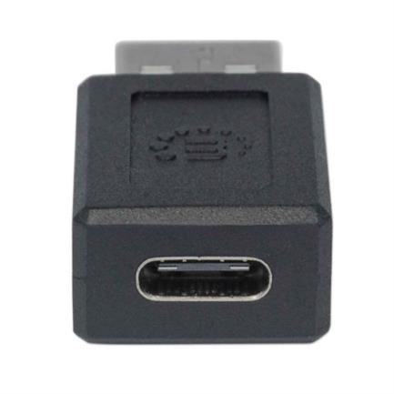 MANHATTAN - Adaptador Manhattan USB C-A 2.0 Color Negro