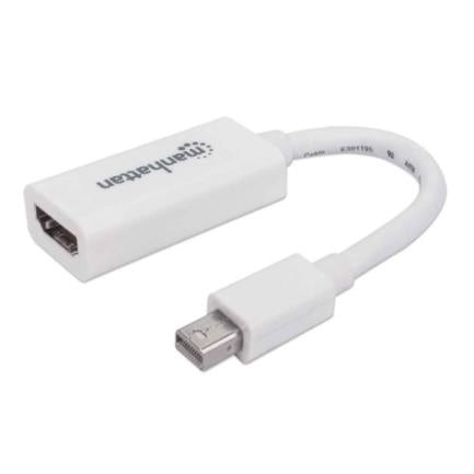 MANHATTAN - Adaptador Manhattan Pasivo Mini DisplayPort a HDMI-H Color Blanco