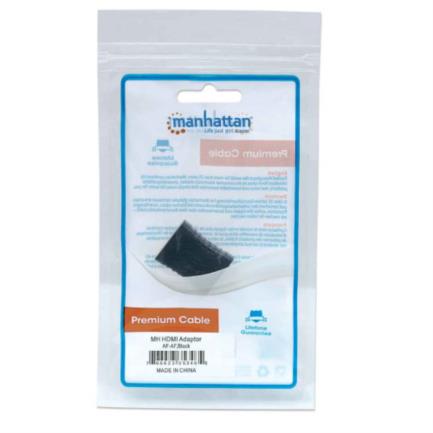 MANHATTAN - Cople Manhattan HDMI A H-H Conexión Recta Color Negro