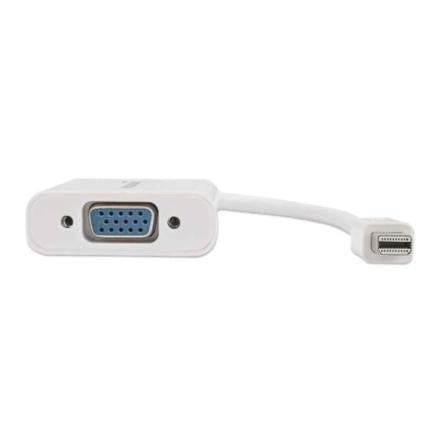 MANHATTAN - Adaptador Manhattan Mini DisplayPort-M a VGA-H Activo Color Blanco