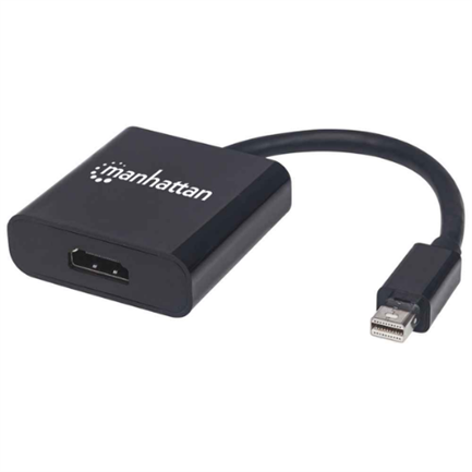 MANHATTAN - Adaptador Manhattan Activo Mini DisplayPort-M a HDMI-H 4K a 60Hz Color Negro