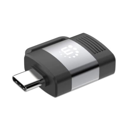 MANHATTAN - Adaptador Manhattan USB-C a USB-A V3.2 Aluminio Color Negro-Gris Espacial