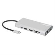 MANHATTAN - Docking Manhattan USB-C para Triple Monitor HDMI/USB-C/PD/SD/micro SD