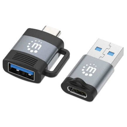 MANHATTAN - Adaptador Manhattan USB-C V3.2  Gen1 A-C y C-A 2 pzas