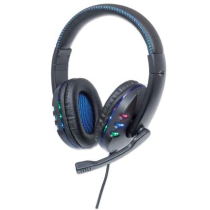 MANHATTAN - Audífonos Manhattan Gaming Micrófono USB Color Negro