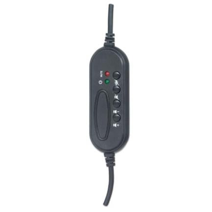 MANHATTAN - Audífonos Manhattan Gaming Micrófono USB Color Negro