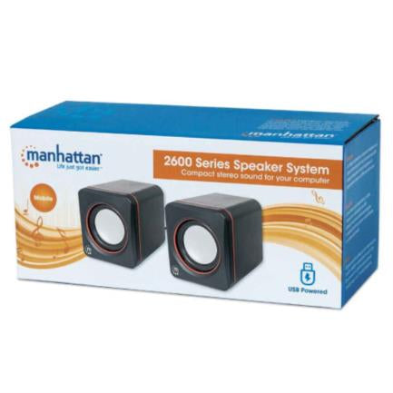 MANHATTAN - Sistema Altavoces Manhattan Serie 2600 USB Color Negro