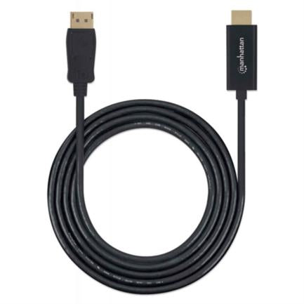 MANHATTAN - Cable Manhattan DisplayPort/HDMI M-M 1080p1m Color Negro