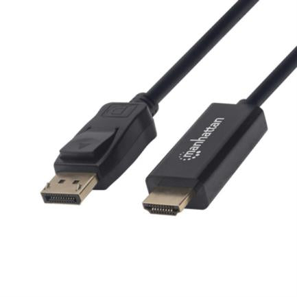 MANHATTAN - Cable Manhattan DisplayPort/HDMI M-M 1080p1.8m Color Negro