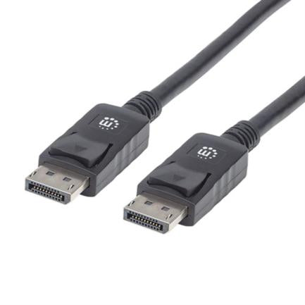 MANHATTAN - Cable Manhattan DisplayPort M-M Blindado 2m Color Negro