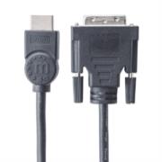 MANHATTAN - Cable Manhattan para Monitor HDMI/DVI-D M-M1.8m Color Negro