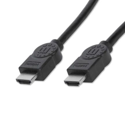 MANHATTAN - Cable Manhattan HDMI M-M Alta Velocidad Blindado 1m Color Negro