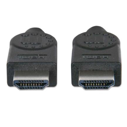 MANHATTAN - Cable Manhattan HDMI M-M Alta Velocidad Blindado 1m Color Negro