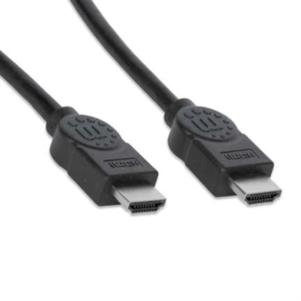 MANHATTAN - Cable Manhattan HDMI M-M Alta Velocidad Blindado 1m Color Negro