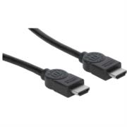 MANHATTAN - Cable Manhattan HDMI 1.4 M-M Alta Velocidad Canal Ethernet Blindado 2m Color Negro