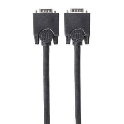 MANHATTAN - Cable Manhattan SVGA Monitor 8MM HD15M-M 1.8m Color Negro