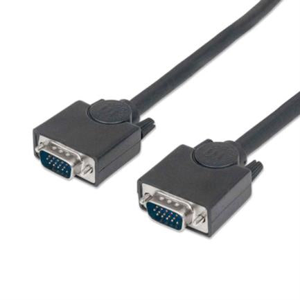 MANHATTAN - Cable Manhattan SVGA Monitor 8MM HD15M-M 1.8m Color Negro