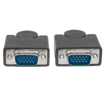 MANHATTAN - Cable Manhattan SVGA Monitor 8MM HD15M-M 1.8m Color Negro