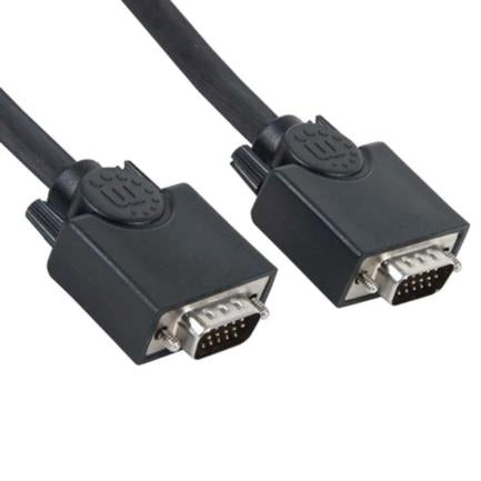 MANHATTAN - Cable Manhattan SVGA Monitor 8MM HD15M-M 15m Color Negro