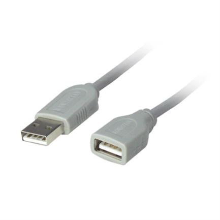 MANHATTAN - Cable Manhattan USB A-A Extensión 3m Color Gris