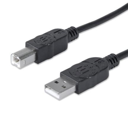 MANHATTAN - Cable Manhattan USB B Alta Velocidad 2.0 A-B1.8m Color Negro