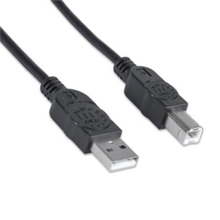 MANHATTAN - Cable Manhattan USB B Alta Velocidad 2.0 A-B1.8m Color Negro
