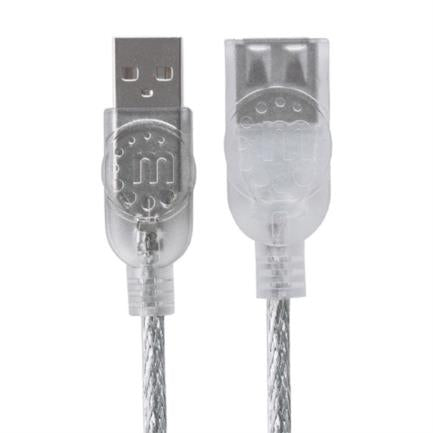 MANHATTAN - Cable Manhattan USB 2.0 Alta Velocidad 1.8m Color Plata
