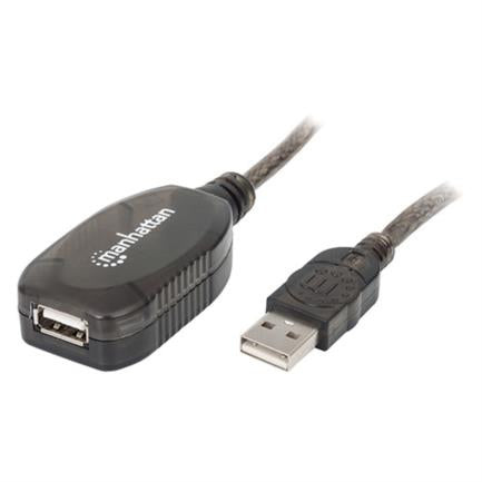 MANHATTAN - Cable Manhattan USB 2.0 Alta Velocidad Extensión Activa 20m Color Negro
