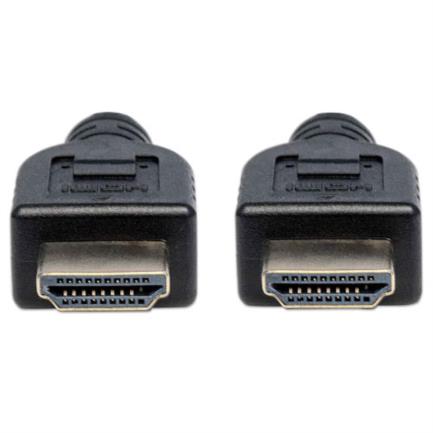 MANHATTAN - Cable Manhattan HDMI Alta Velocidad con Ethernet Blindado 2m Color Negro