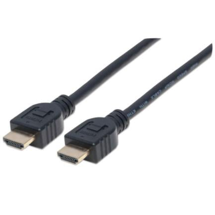 MANHATTAN - Cable Manhattan HDMI Alta Velocidad con Ethernet Blindado 2m Color Negro