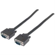MANHATTAN - Cable Manhattan HD15 M-M para Monitor SVGA 3m Color Negro