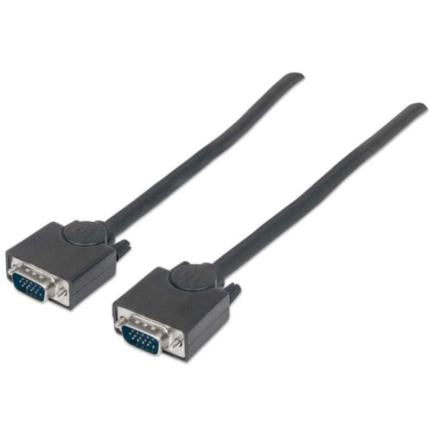MANHATTAN - Cable Manhattan HD15 M-M para Monitor SVGA 3m Color Negro