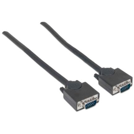 MANHATTAN - Cable Manhattan HD15 M-M para Monitor SVGA 3m Color Negro