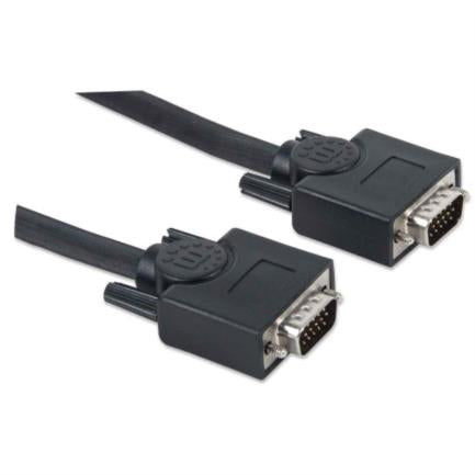 MANHATTAN - Cable Manhattan HD15 M-M para Monitor SVGA 7.5m Color Negro