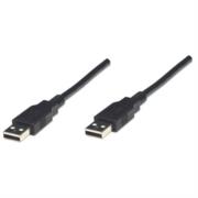 MANHATTAN - Cable Manhattan USB-A 2.0 Alta Velocidad 1.8m Color Negro