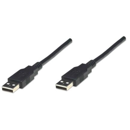MANHATTAN - Cable Manhattan USB-A 2.0 Alta Velocidad 1.8m Color Negro