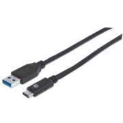 MANHATTAN - Cable Manhattan USB A-C 3.2 Súper Velocidad 1m Color Negro