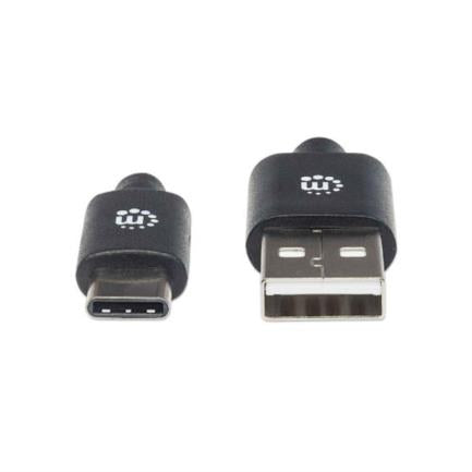 MANHATTAN - Cable Manhattan USB A-C 2.0 Alta Velocidad 1m Color Negro
